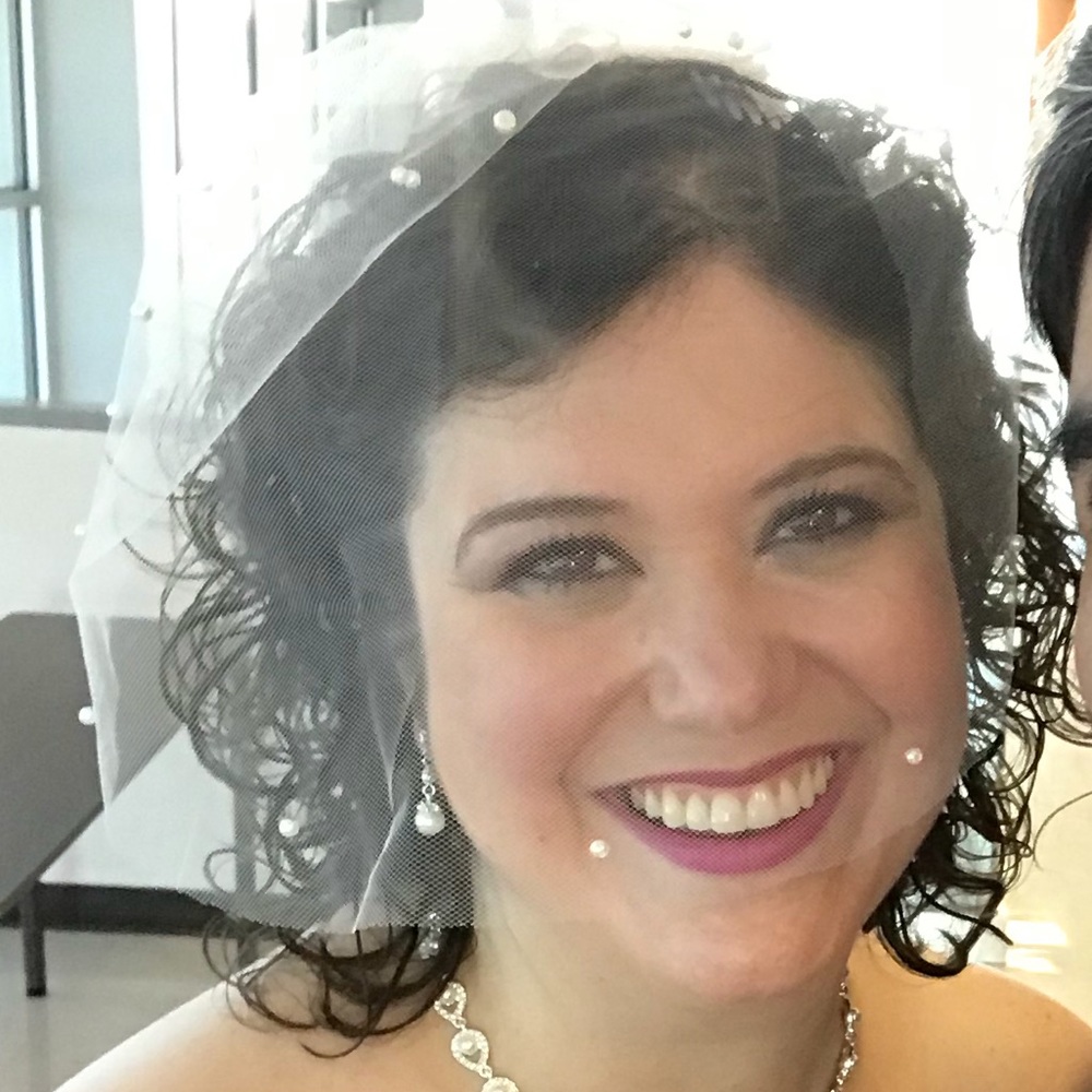 Vintage-style Wedding Blusher Veil